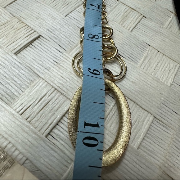 Layered Circle Chain Gold Tone Necklace - Picture 5 of 5